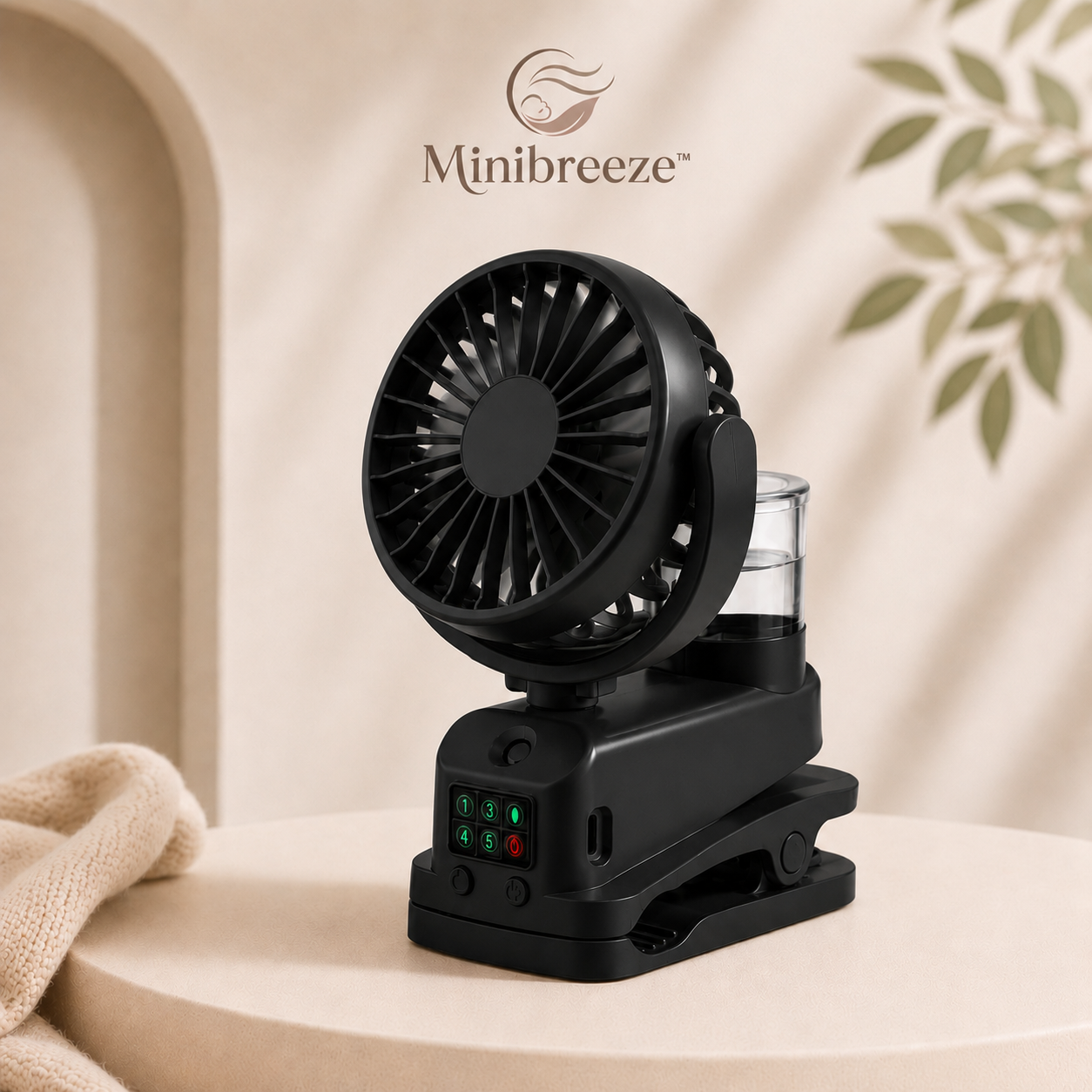 MiniBreeze™ | Ventilateur Brumisateur pour Poussette