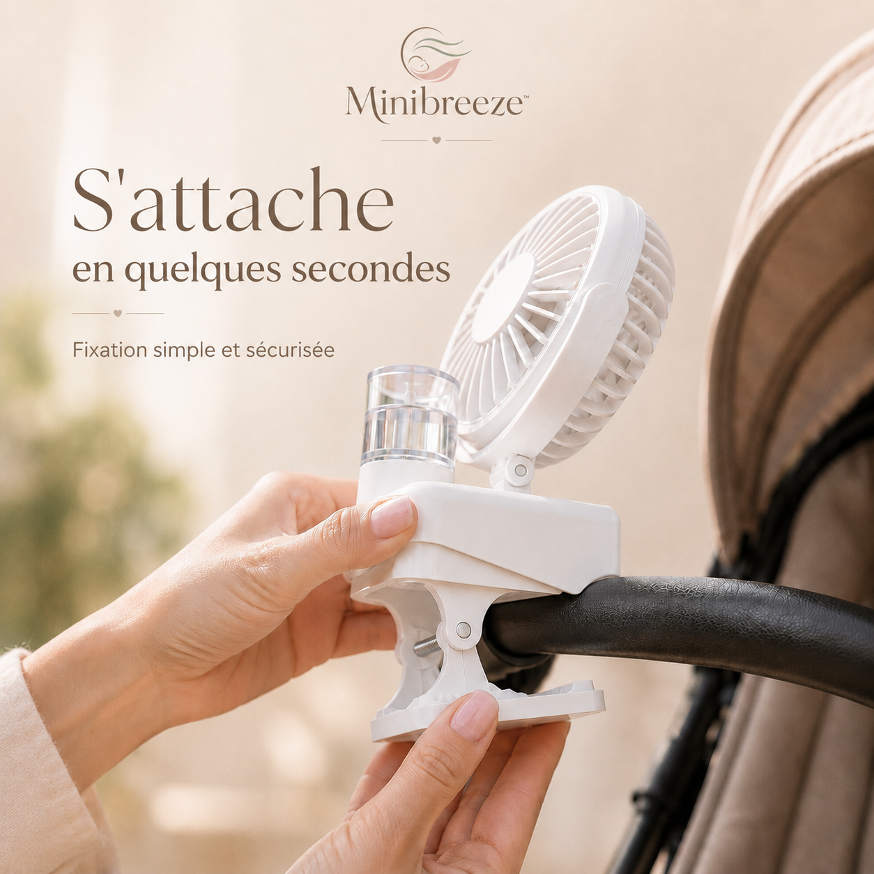MiniBreeze™ | Ventilateur Brumisateur pour Poussette