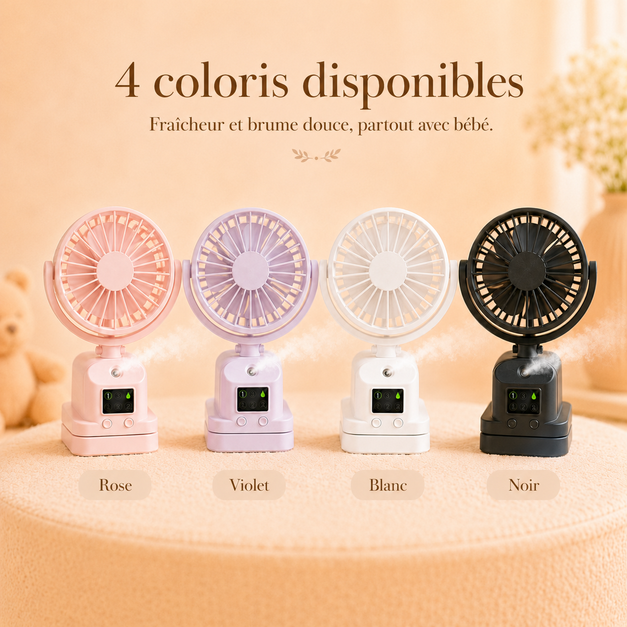 MiniBreeze™ l Gardez Bébé au Frais Même à 35°C